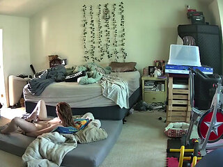 Hot MILF gets caught squirting