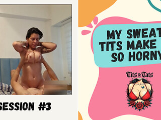 He craved my big tits while I was cleaning, so I obliged