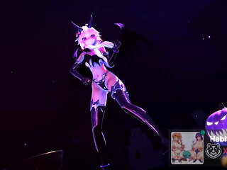 Yukari Succubus Roki Halloween mmd r18 dance 3d hentai ahegao milf bdsm