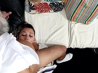 Maid Punished with Rough Face Fucking & Cum in Mouth - Big Ass Slapping & Deep Throat