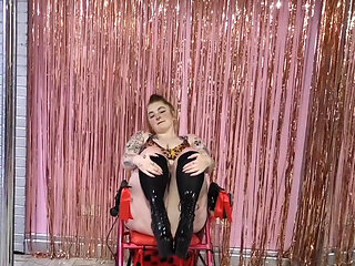 Playing Around with Dancing on My Mobility Aid in the Pole Studio