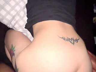 White Teen with Nice Ass Gets Fucked Doggy Style by BBC Super Hot Must Watch