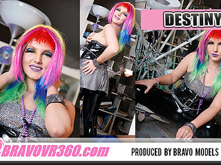 071 - Destiny Vegas - Rocker Girl Strip Fingering