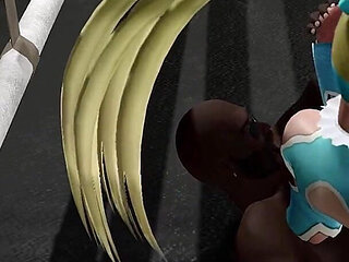 R. Mika Feet to Cock Wrestling