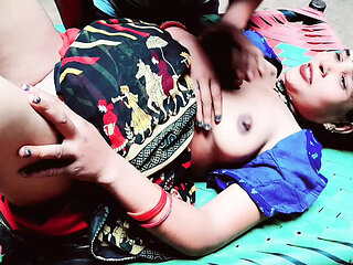 Hot Indian Bhabhi in Saree Fucks Hard - Romantic Outdoor Sex with Big Tits & Tight Pussy