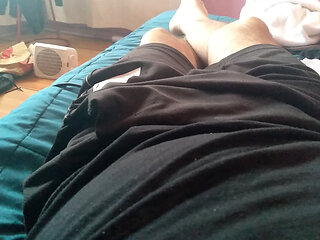 Big gay dad shows off his amazing cock