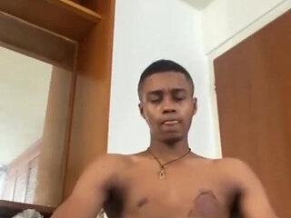 You and I Agree That This Was a Juicy Cumshot with a Lot of Cum, the Handsome BBC Boy Masturbates