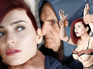 Beautiful Redhead MILF Fucked by a Horny Oldman