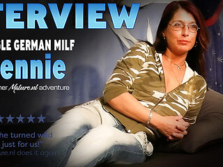 Jennie Is A Single Whit Milf That Loves To Give A Very Naughty Masturbating Interview