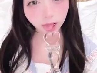 Remukira glass faux-cock joy