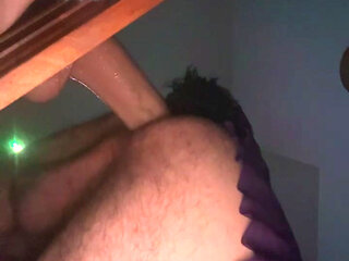 Sissy slut riding dildo deep