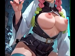 Mitsuri Kanroji riding dick (loop)