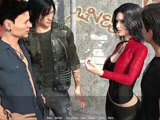 POV gameplay of a steamy porn game where you become a rock star