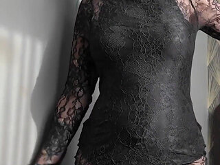 Trying on My New Dress in Front of You - Naked Girl