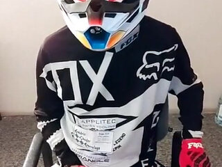Mx Motoboy Cumming on Mx Helmet