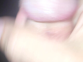 Small cock cumming up close