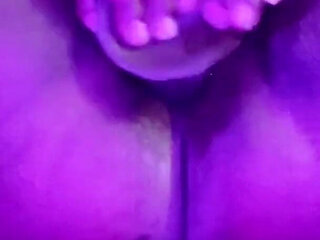 Pounding My Pussy with Big Dildo Stimulating My Big Clit