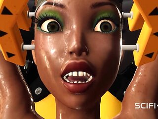 Captivating lassie - cuffed and fucked porn - Scifi-X