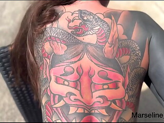 The master showered me with golden rain, fucked my ass, and cum on my face (Part 2)