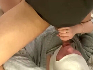 Fucked My Girlfriend in the Mouth and Then Cum in the Pussy! Masked Teens!.