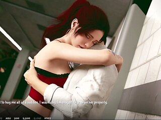 Busty mom at Aoa Academy in a steamy visual novel experience