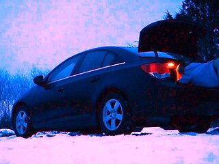 Blonde Blowjob Outdoor