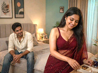 Outdoor Bengali Bhabhi is being watched from behind by a man with dirty eyes