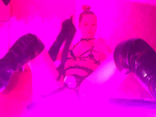 Latex Dominatrix - Strap-on, Whip & Absolute Obedience Tease