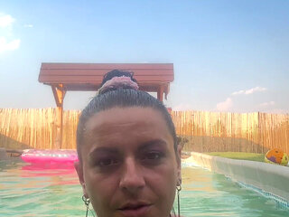 Thong Bikini Pool Tease - Wet Dance & Playful Vibes