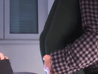 Young Stepmom in Yoga Pants: Ignoring Stepsons Dry Hump