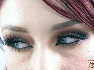 Horny Redhead Penny Pax Fucks Boss in Office Threesome Anal Creampie