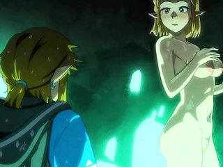 Zelda's Sexual Date at the Royal Pool: A Lustful Visitor Brings an Unexpected Twist! HENTAI Parody