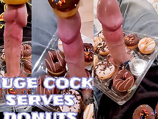 Big Cock Serves Donuts with Extra Frosting