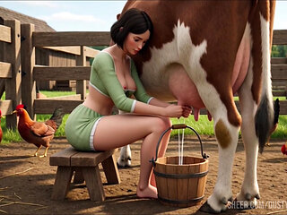 Dawn's Gentle Harvest - Scandinavian Peasant Wife Awaits Her Love (Created by AI)