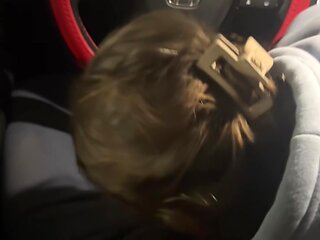 I Suck His Warm Cock In Public Parking, While Snowing