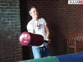 Sexy girl bends over while getting fucked after deepthroat blowjob