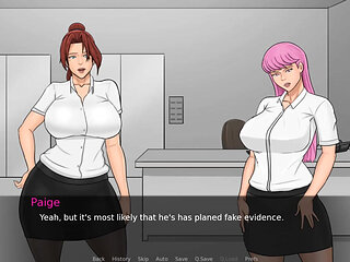 Eva's Ecstasy Gameplay #05 Busty Redhead Is Trained by the Boss to Be Submissive.