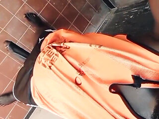 Foreman Playing with His Big Cock at Work