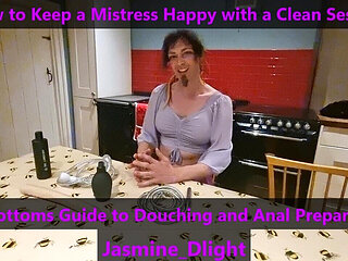 Jasmine Dlight - How to Keep a Mistress Happy with a Clean Session - Douching Guide