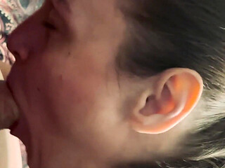 Slurping on a Fans Fat Meat Until He Cums! Had to Record Myself!