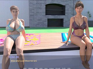 Steamy manga video game with a zombie retreat theme