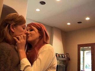 Hot Redhead MILF Lesbian Action