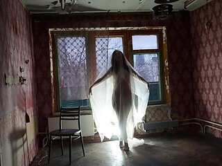 Ghost in a-maj in abandoned House
