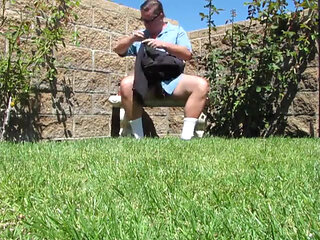 Outdoor Park Jerkoff 4