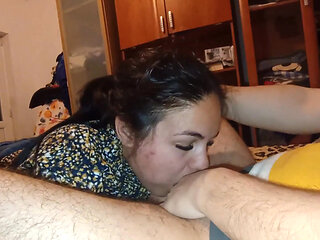 All Night with Dick in My Mouth and Swallow Cum