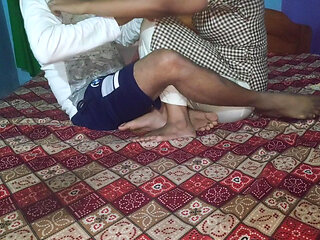 Indian Schoolgirl Seduces Her Tutor to fuck her with a creampie (Hindi Audio) PORN HD