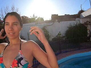 Lalilove's Relaxing Poolside Anal Sex
