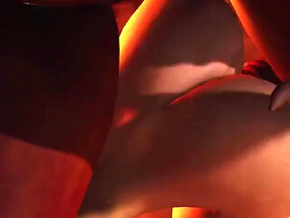 Inferno. Hot sex in hell. Devil fucks hard a young sexy slave