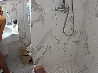 Amateur blonde fucked on cam