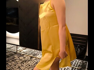 Gold camisole one piece